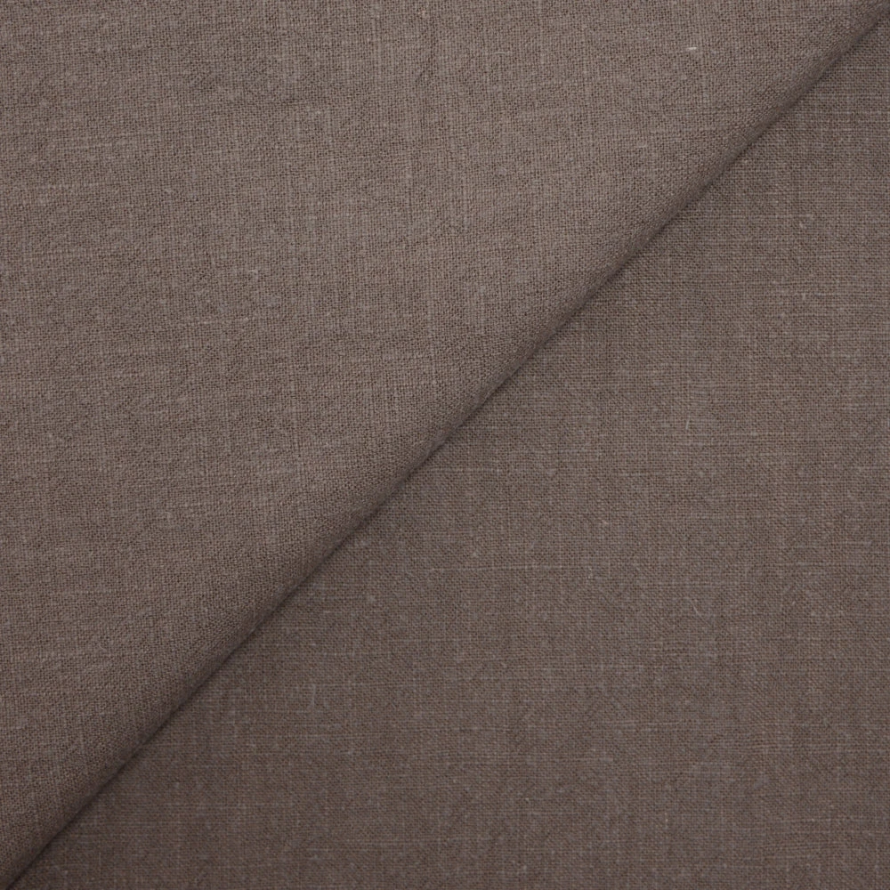 100% Lin lavé taupe