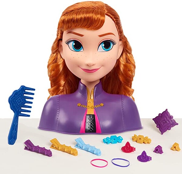La Reine des Neiges 2 - Anna, Tête à Coiffer Basic, 14 Accessoires de Coiffure Inclus, Jouet pour Enfants dès 3 Ans, FRND3: Amazon.fr: Jeux et Jouets
