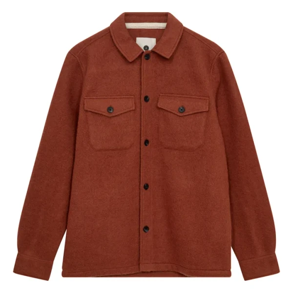 Sur-Chemise Akoscar Laine | Terracotta