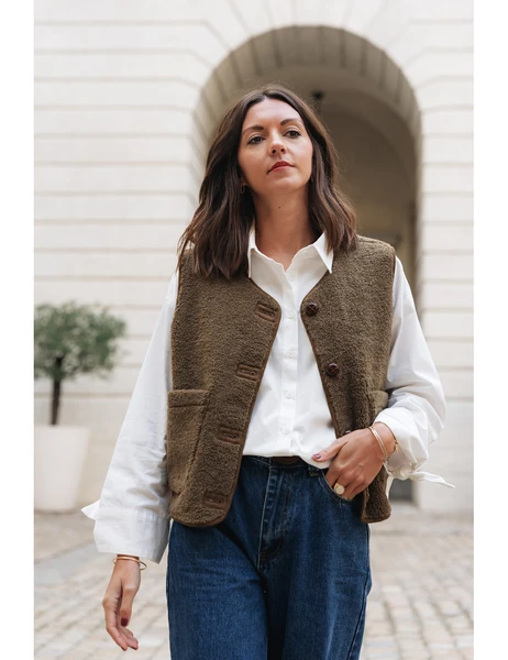Gilet Léopold kaki