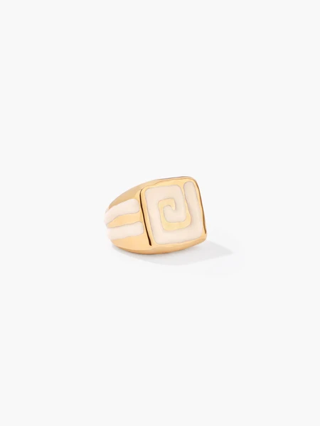 Bague Caleta Recouvert d'or jaune 750/1000