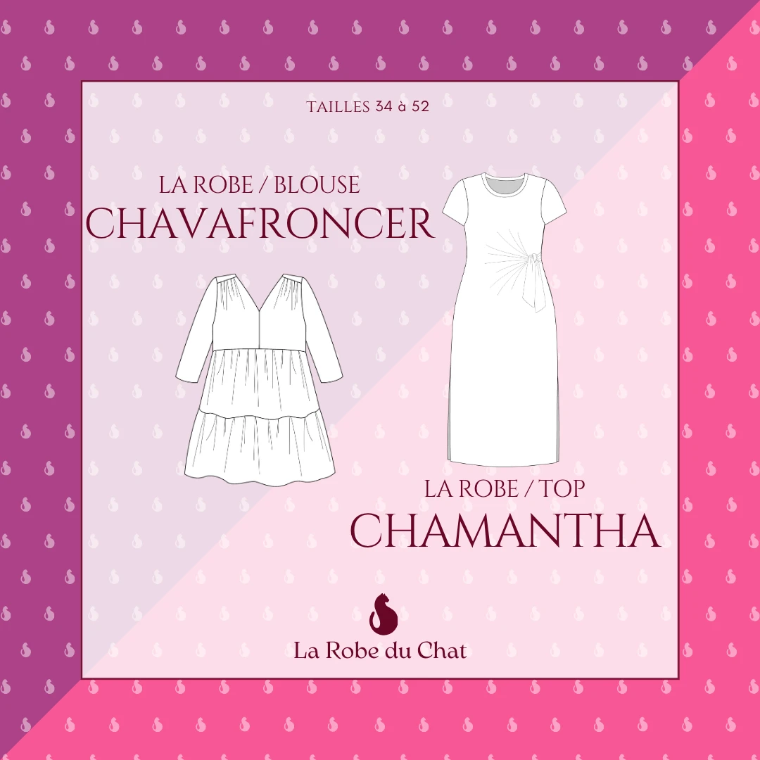 Ensemble de patrons couture - Chavafroncer et Chamantha