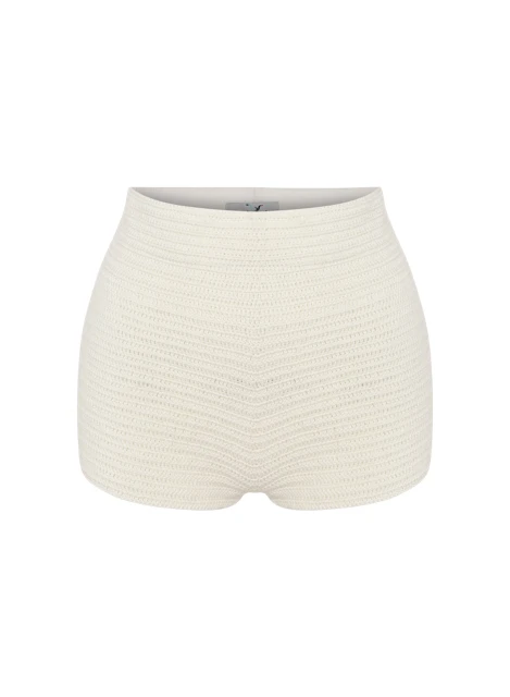 Chouchou Hand-Crocheted Mini Shorts