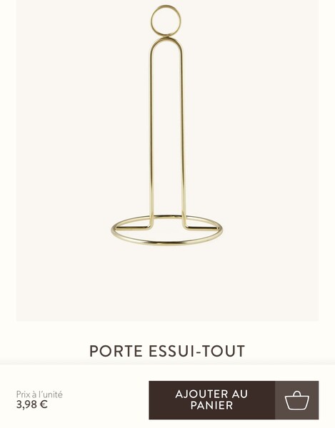 Porte essui-tout | Métal. 26,5 cm.  | Søstrene Grene