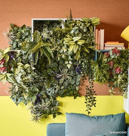 Mur végétal plantes artificielles