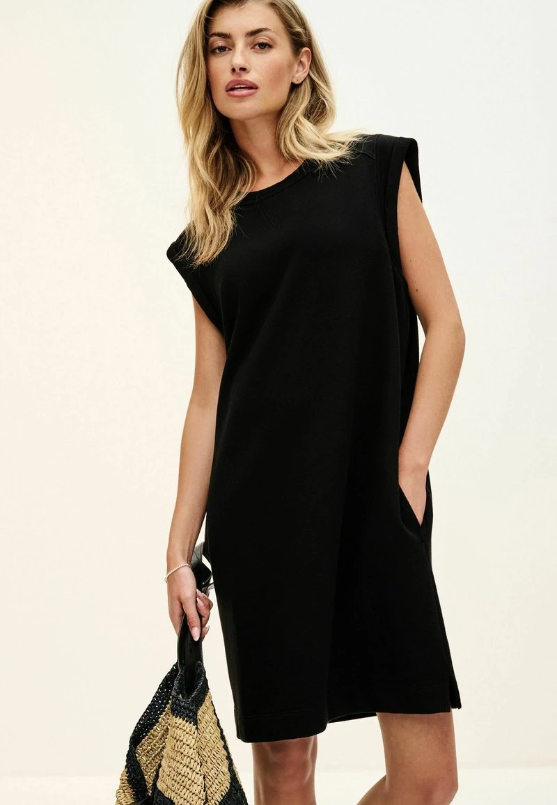 REGULAR FIT - Robe en jersey - black