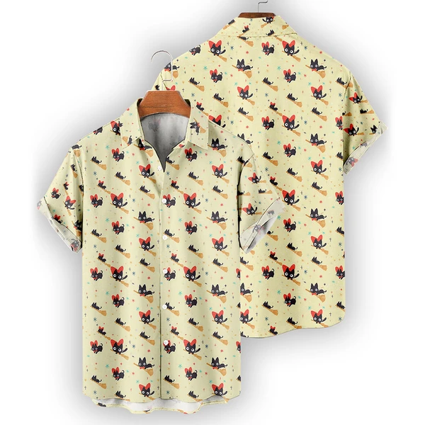 Studio Ghibli Button Up Shirt Trendy 2025 For Sale | Tropi Hawaiian Shirts Store