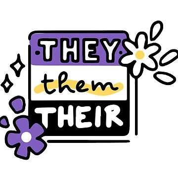 Non-binaire - Ils/leur/leur | Sticker