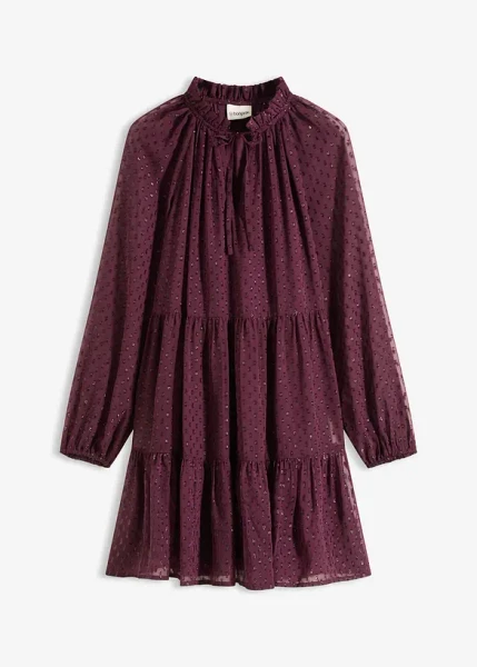 Robe-tunique en voile plumetis irisé