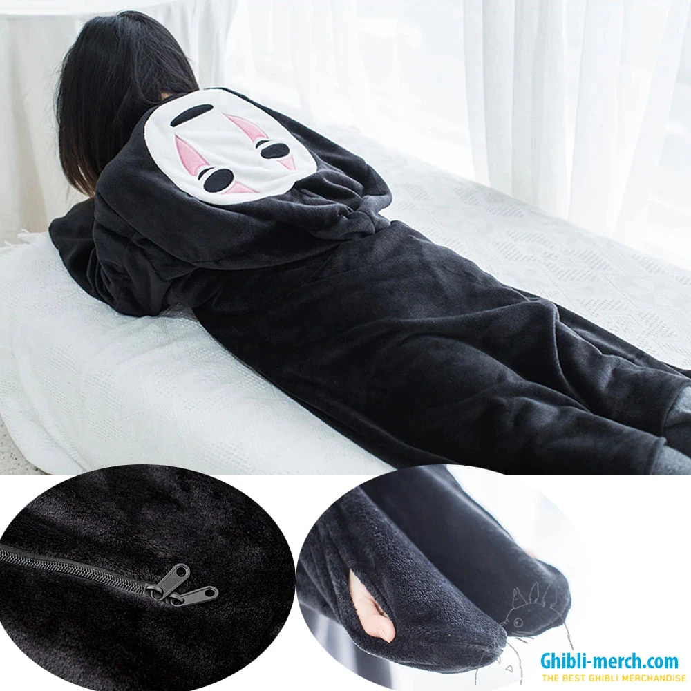 Spirited Away No Face Onesie - Pajamas Cosplay for Adults and Kids | Ghibli Merch Store