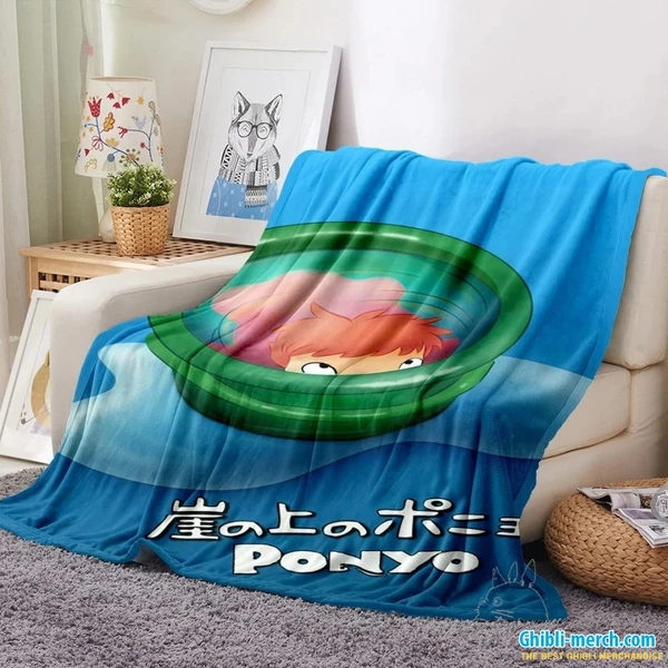 Best Ghibli Ponyo Blanket New Collection 2024 | Ghibli Merch Store