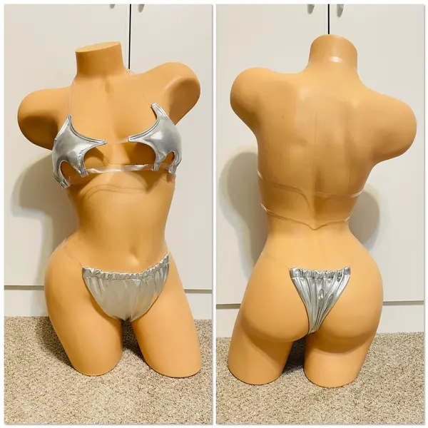 Star Two Piece Bikini Costume. Stripper Outfits and Custom Clothes. Dance Club Rave Outfits, Swimwear, Swimsuit. M