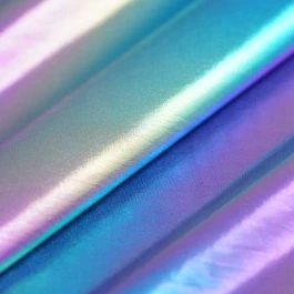 Tissu toile polyester sirène bleu