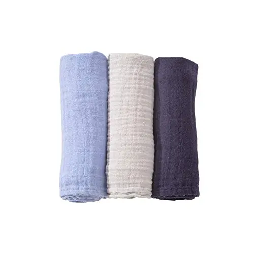 Lot de 3 Langes Bébé - 70 x 70cm - Certifié OKEO-TEX