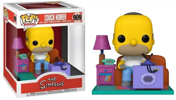 SIMPSONS - POP Deluxe N° 909 - Homer Watching TV : ShopForGeek.com: Bobble Head POP Funko Simpsons