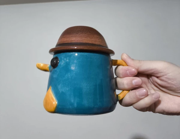 Made to Order Perry the Platypus Handmade Ceramic Mug with Handle