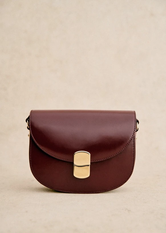 Sac Claude - Bordeaux Glacé - Cuir bovin - Sézane