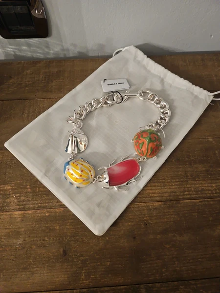 Conjunto collar y anillo insectos Bimba y Lola