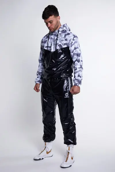 Hybrid Performance Sweat Suit - Black/Grey