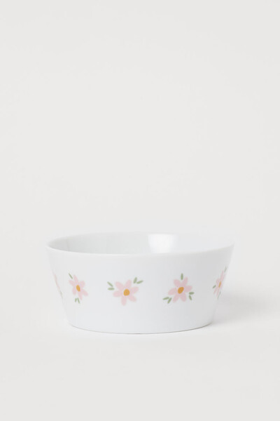 Bol fleuri en porcelaine