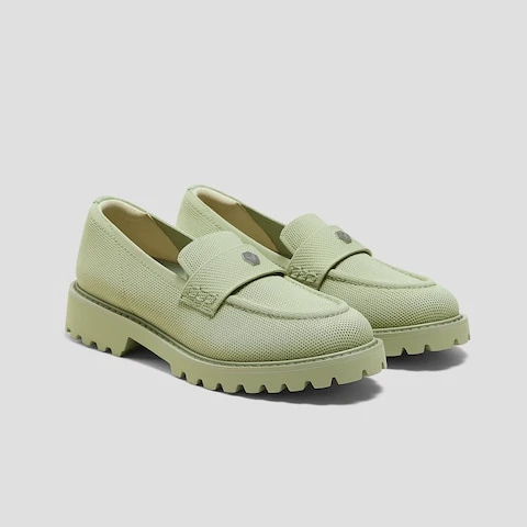 Mocassins à talon épais et plateforme à bout rond (Francesca)