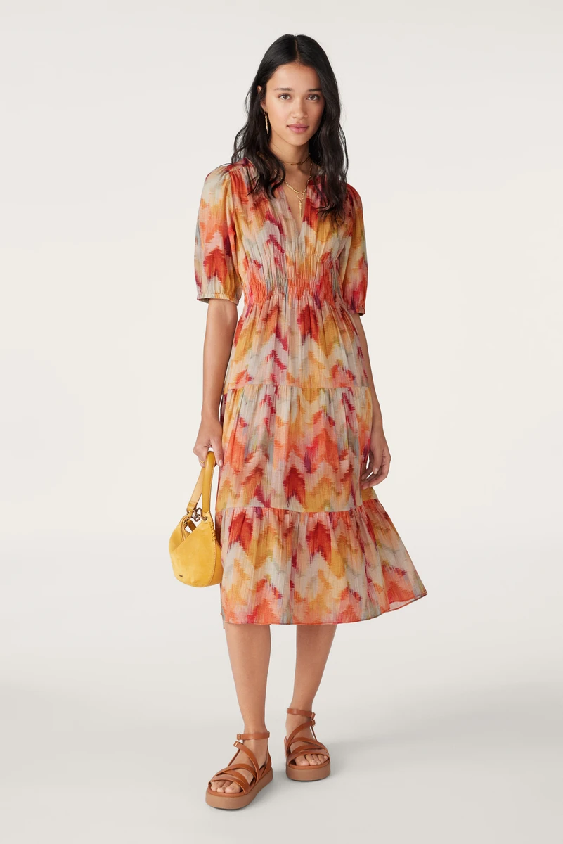 Robe Midi Anissa Ocre // ba&sh FR