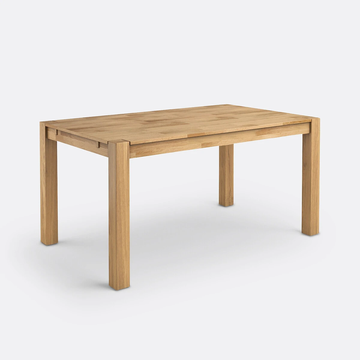 Table à manger chêne, 2 allonges, Adelita