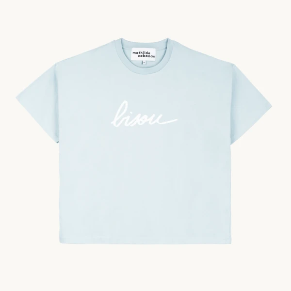 T-shirt Bisou bleu