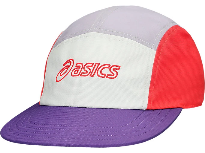 ASICS 5 PANEL CAP | Unisex | Flash Red/Edo Purple/Dusk Violet | Casquettes et bonnets unisexes | ASICS FR