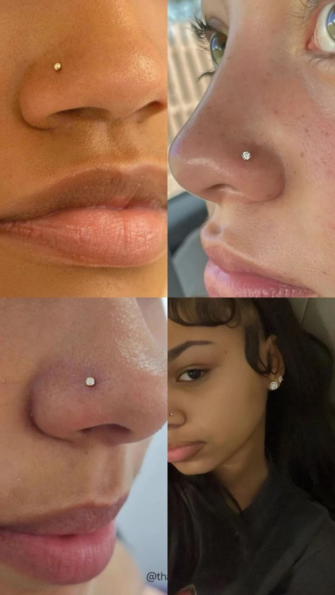 Piercing  nez discret 