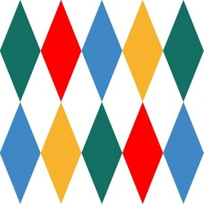 large circus harlequin diamonds - retro Fabric | Spoonflower