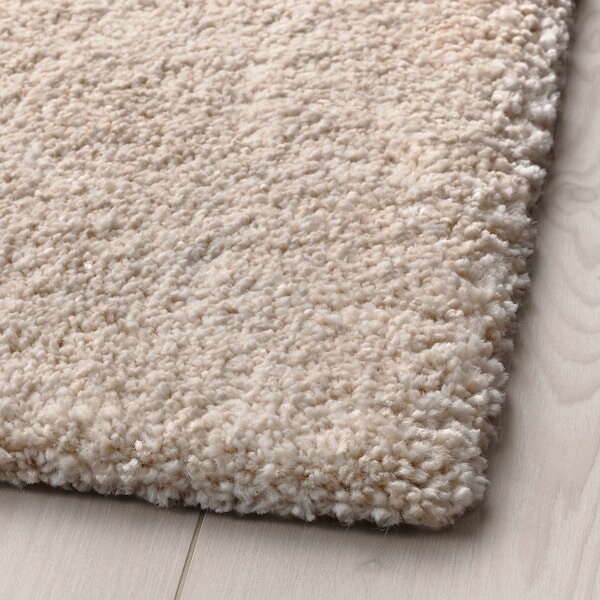 STOENSE Tapis, poils ras - blanc cassé 170x240 cm