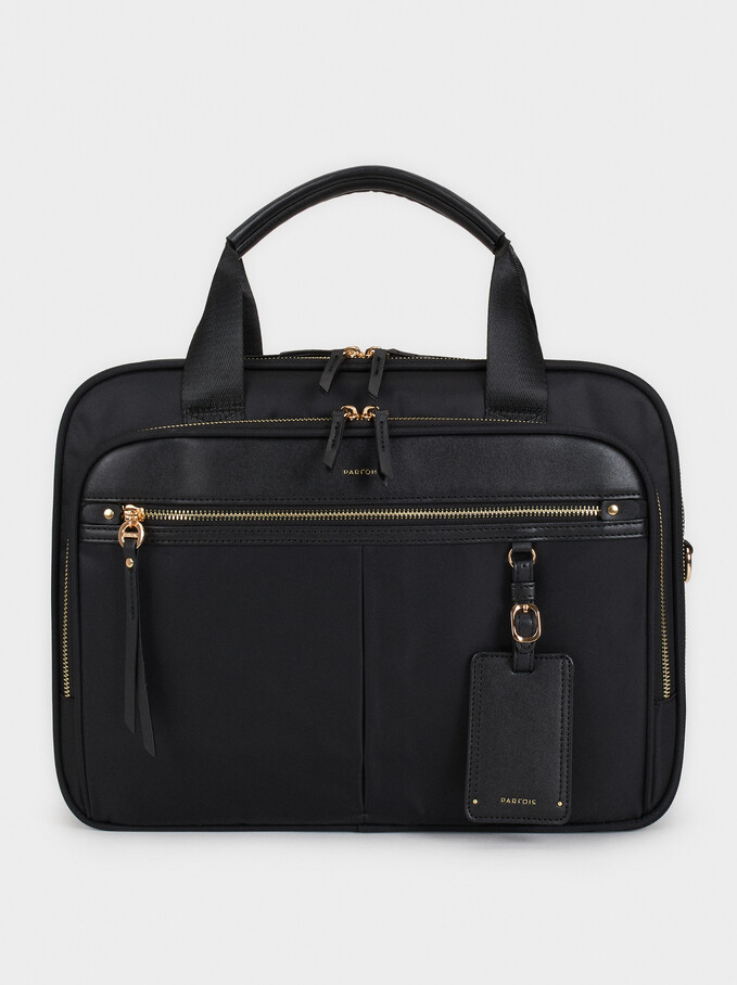 Porte-Documents En Nylon Pour Ordinateur Portable De 15" - Noir - Femme - Mallettes - parfois.com