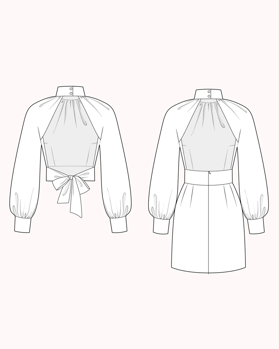 Blouse et robe Scarlette - Méthode Mathilde