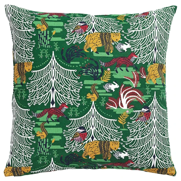VINTERFINT Housse de coussin - vert 50x50 cm