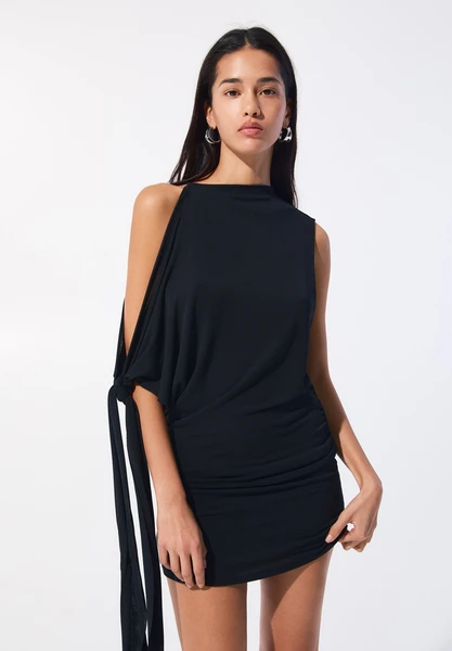 ASYMMETRIC - Robe de jour - black