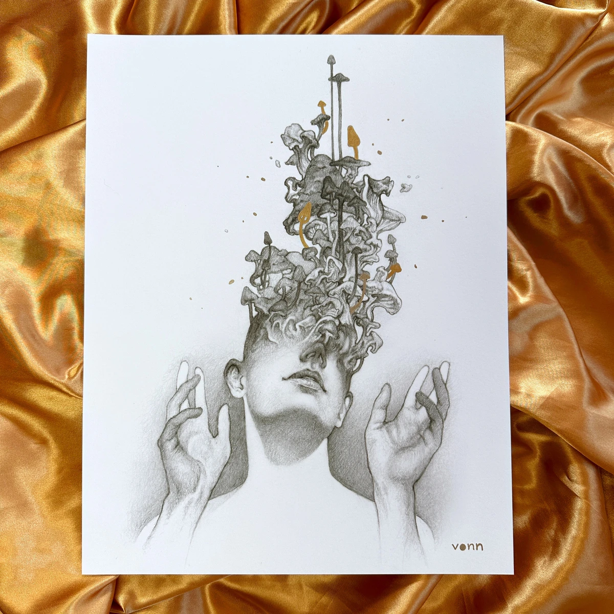Be Here Now - Golden Print