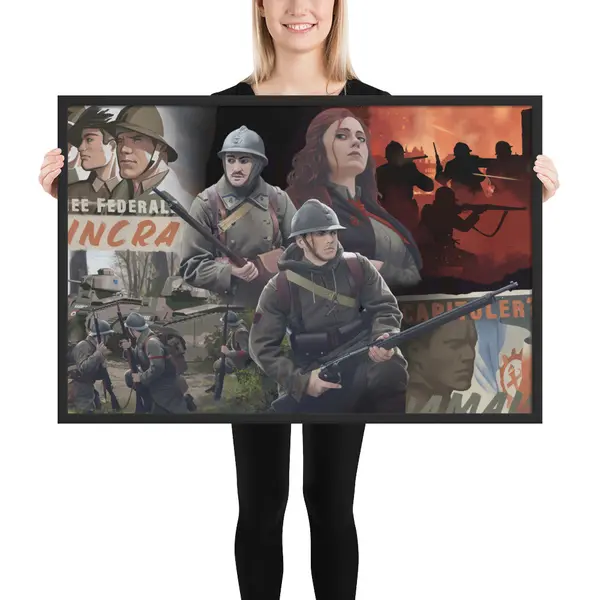 Kaiserreich - Commune of France - Framed Art Print