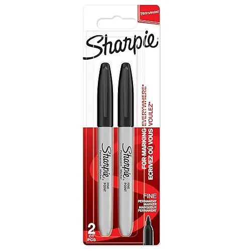 Sharpie marqueurs indélébiles | pointe fine | encre noir permanent 