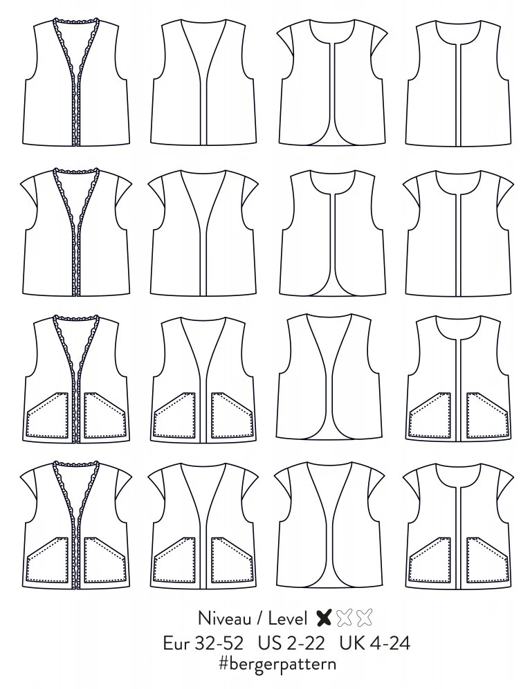 Patron Atelier Scämmit Gilet - Berger