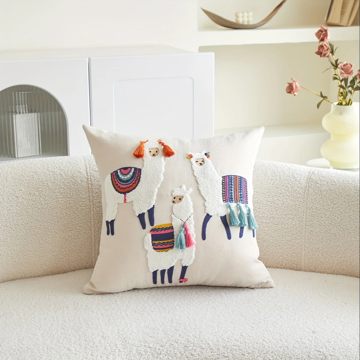 1pc housse coussin brodée à main marocaine - Temu Belgium