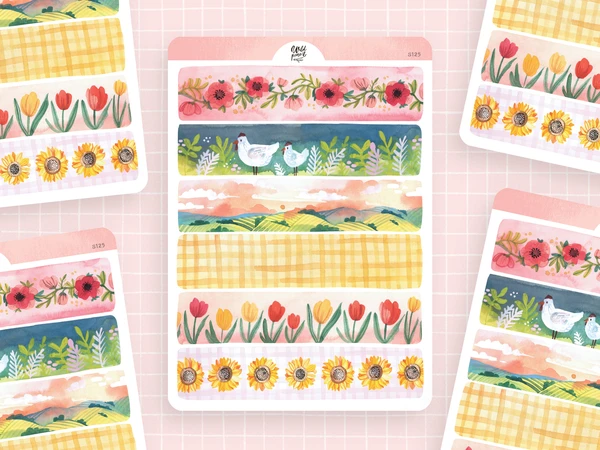 Sticker Sheet — Spring Tapes