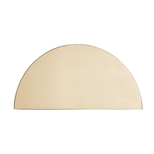 Miroir teinté cuivré en métal doré 120x57 | Maisons du Monde