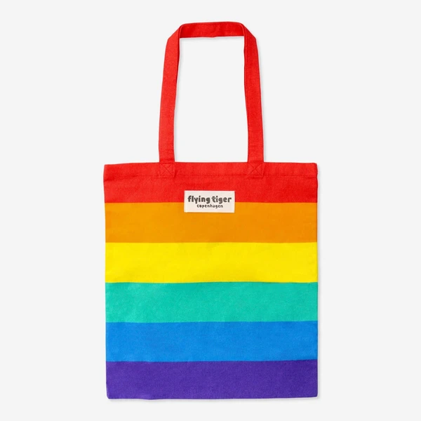 Sac fourre-tout aux couleurs de l'arc-en-ciel - 36 x 40,5 cm