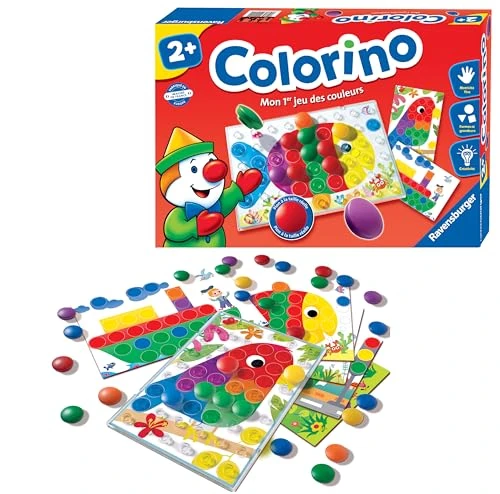 Ravensburger - Colorino - Jeu Éducatif 2 Ans et Plus - Apprendre Les Couleurs - Développement Motricité et Créativité - 24011 - Version Française