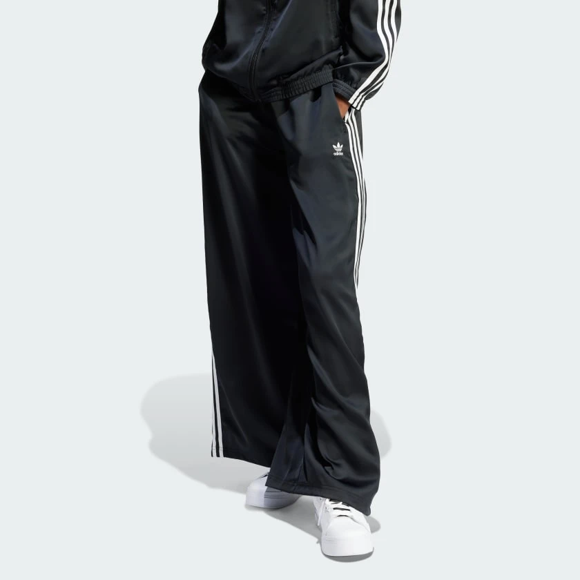 Pantalon de survêtement à jambes larges en satin Adicolor