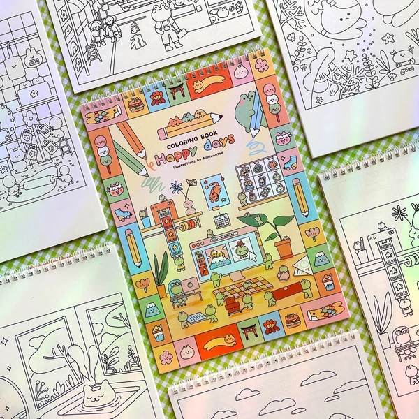 Coloring book - Happy days