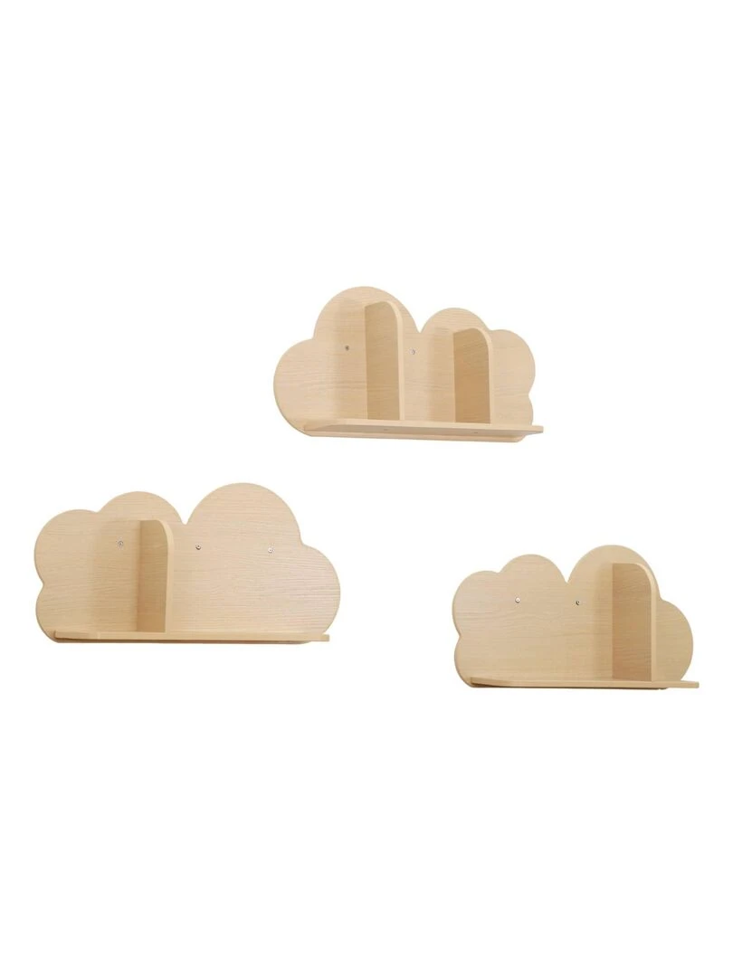 Étagères murales nuage pour chambre enfant (Lot de 3) Nephos
