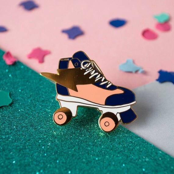 Pins émaillé Patin éclair