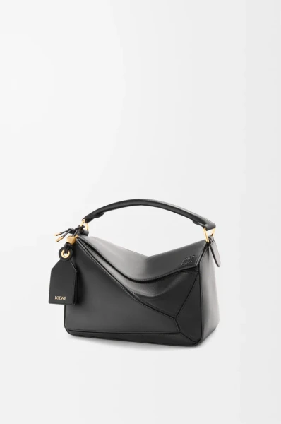 Petit sac Featherlight Puzzle en cuir d'agneau nappa Noir - LOEWE